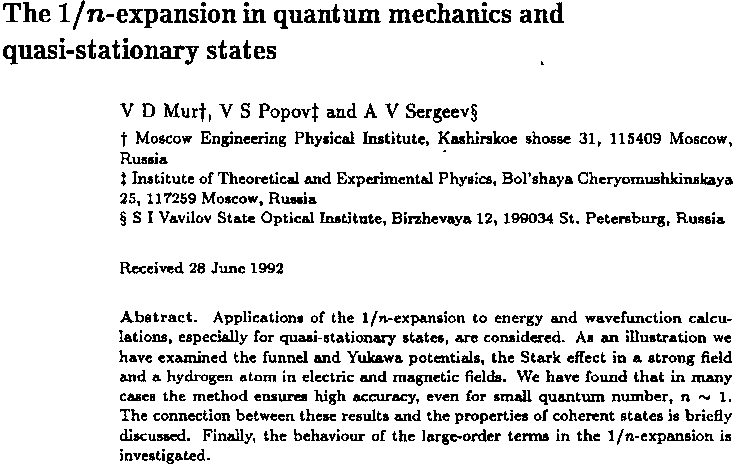 Scanned abstract of the journal paper