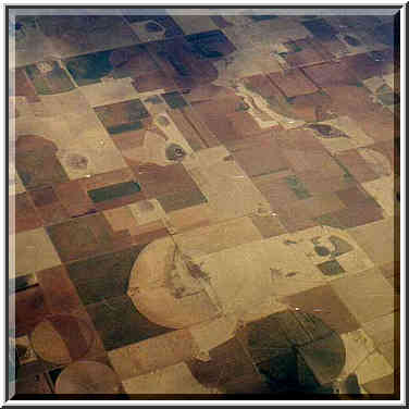 views from a plane to San-Francisco: Rocky Mountains, Colorado River, deserts