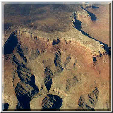 views from a plane to San-Francisco: Rocky Mountains, Colorado River, deserts