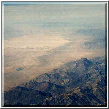 Views of California from a plane: Death Valley, Mono Lake, Yosemite Park, Oakland