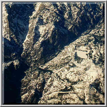 Views of California from a plane: Death Valley, Mono Lake, Yosemite Park, Oakland