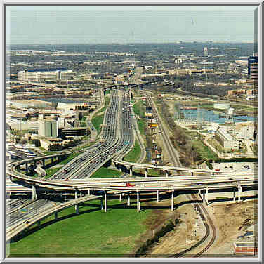 downtown Dallas 2/16/97 views from Reunion Tower