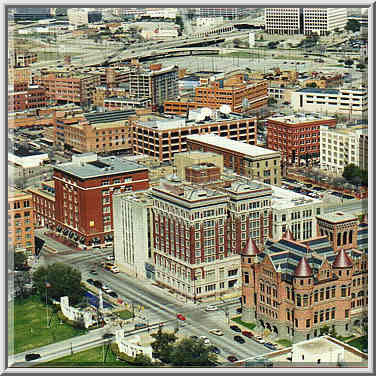 downtown Dallas 2/16/97 views from Reunion Tower