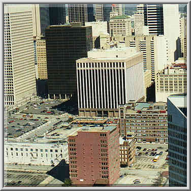 downtown Dallas 2/16/97 views from Reunion Tower