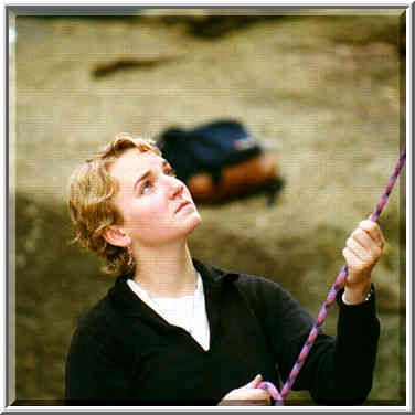 a trip to Mineral Wells with SMU rock climbing club 2/13/97