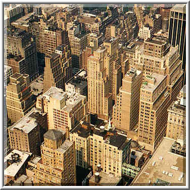 views from observation deck of Empire State Building