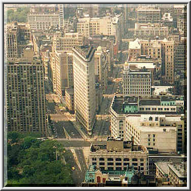 views from observation deck of Empire State Building