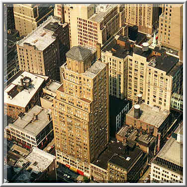 views from observation deck of Empire State Building