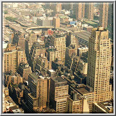 views from observation deck of Empire State Building