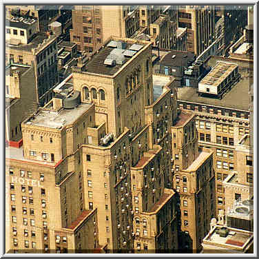 views from observation deck of Empire State Building