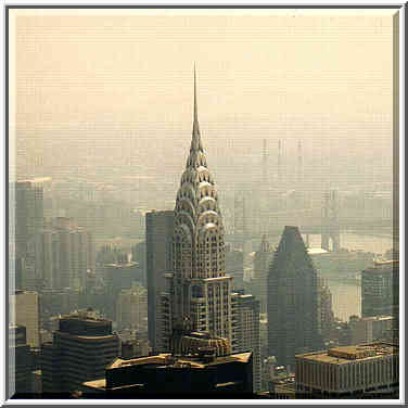 views from observation deck of Empire State Building