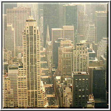 views from observation deck of Empire State Building