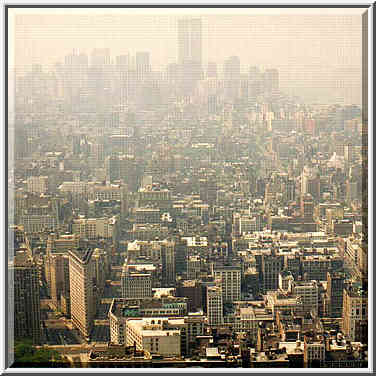 views from observation deck of Empire State Building