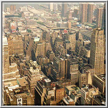 views from observation deck of Empire State Building