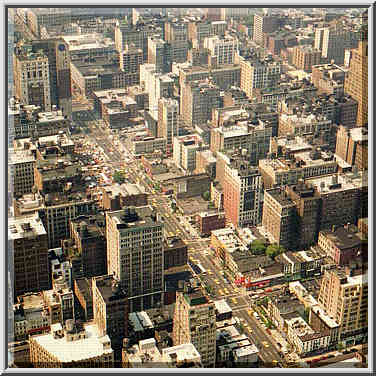 views from observation deck of Empire State Building