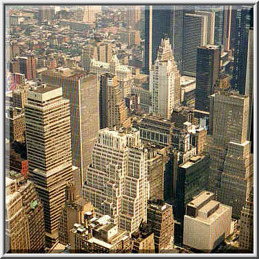 views from observation deck of Empire State Building