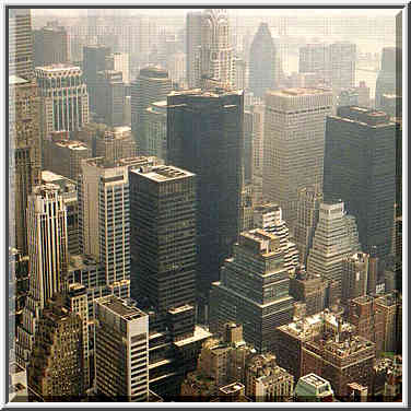 views from observation deck of Empire State Building