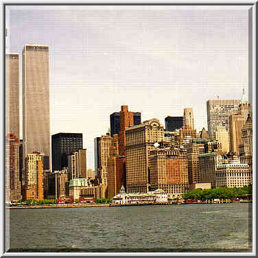 a ferry to Liberty Island