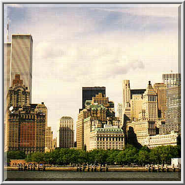 a ferry to Liberty Island