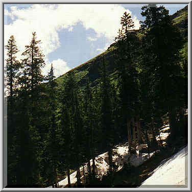 walking from Alvarado Campground to Goodwin Lakes 7/4/97