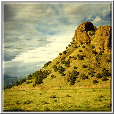 views of Colorado and New Mexico from the bus 7/6/97