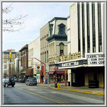 Main St. in downtown Lafayette. Indiana, January 18, 1998.