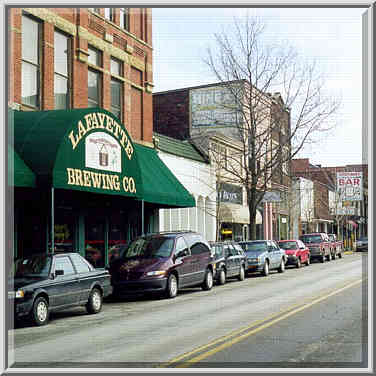 Downtown Lafayette. Carnahan-Ross-Kaplan Building ...[8 words]... to the left. Indiana, January 18, 1998.