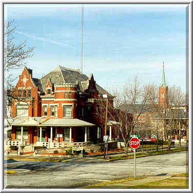 Intersection of Columbia St. and 9th St. Lafayette, Indiana, January 18, 1998.