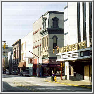 Main St. in downtown Lafayette. Indiana, January 18, 1998.