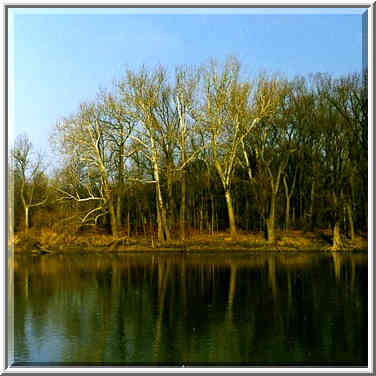 View of Wabash River from Heritage Trail north from Lafayette. Indiana, January 31, 1998.