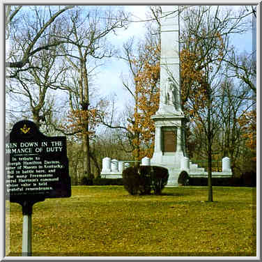 Tippecanoe Battlefield, north from Lafayette. Indiana, January 31, 1998.