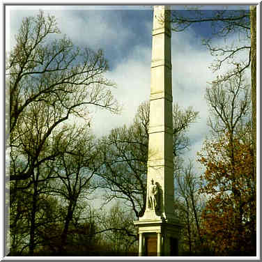 Gen. W. H. Harrisons monument at Tippecanoe ...[3 words]... Lafayette. Indiana, January 31, 1998.