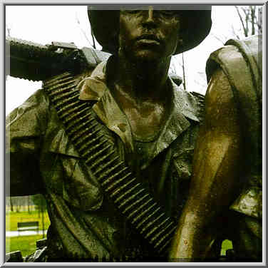 A bronze Statue of the Three Servicemen in ...[6 words]... day. Washington DC, February 4, 1998.