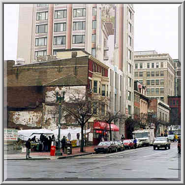 7th(?) St. in downtown Washington. DC, February 6, 1998.