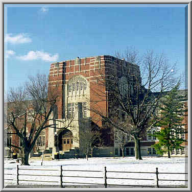 Purdue University Memorial Union from State St. West Lafayette, Indiana, March 10, 1998.