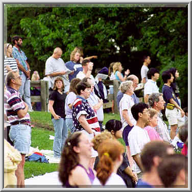 Patriotic concert in W. Lafayette, Purdue campus 7/4/98