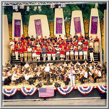 Patriotic concert in W. Lafayette, Purdue campus 7/4/98