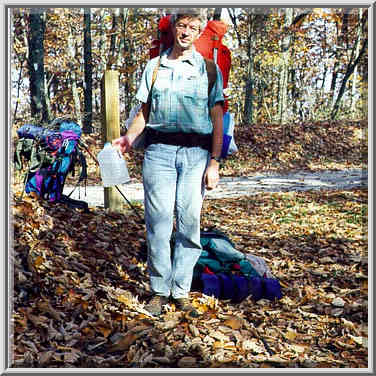 Knobstone Trail near Spurgeon Hollow in S. Indiana 11/1/98