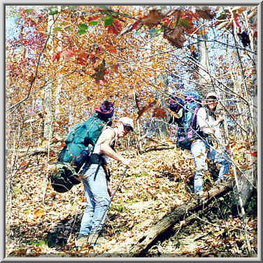 Knobstone Trail near Spurgeon Hollow in S. Indiana 11/1/98