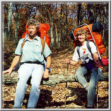 Knobstone Trail near Spurgeon Hollow in S. Indiana 11/1/98