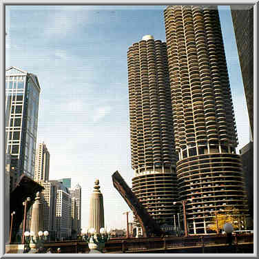 Marina City. Chicago, October 12, 1999.