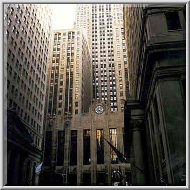 La Salle St. and Board of Trade Building. Chicago, October 12, 1999.