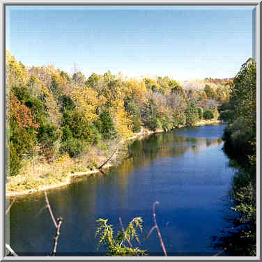 A lake near Columbia, Missouri. October 24, 1999.