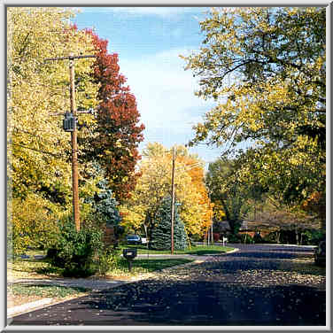 Garden St. near Northwestern Ave. West Lafayette, Indiana, October 29, 1999.