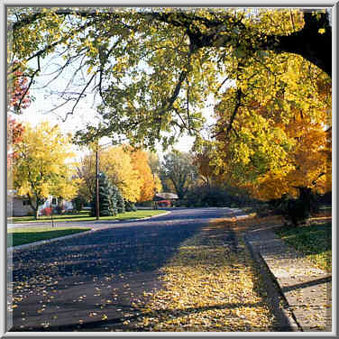 Garden St. near Northwestern Ave. West Lafayette, Indiana, October 30, 1999.