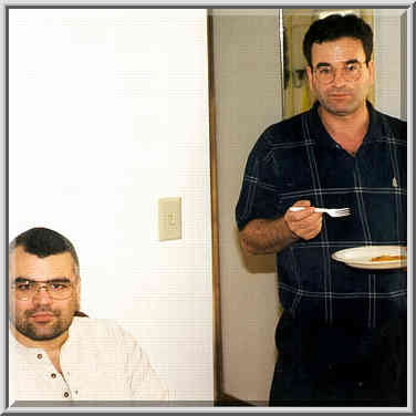 Pablo Nigra and Sabre Kais at a party in S. Kais ...[3 words]... Indiana, 3 p.m. October 31, 1999.