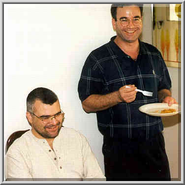 Pablo Nigra and Sabre Kais at a party in S. Kais ...[3 words]... Indiana, 3 p.m. October 31, 1999.