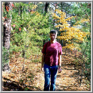 A.S. on Rough Trail. Red River Gorge, Kentucky, November 6, 1999.