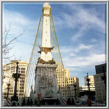 Monument Circle. Indianapolis, December 1, 1999.