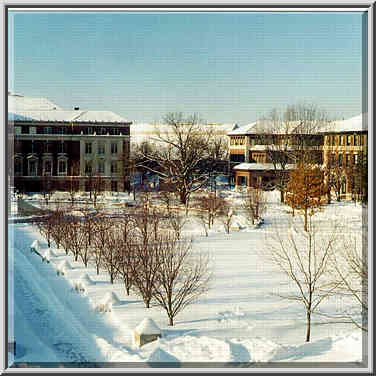 Purdue University Mall. West Lafayette IN, January 3, 1999.